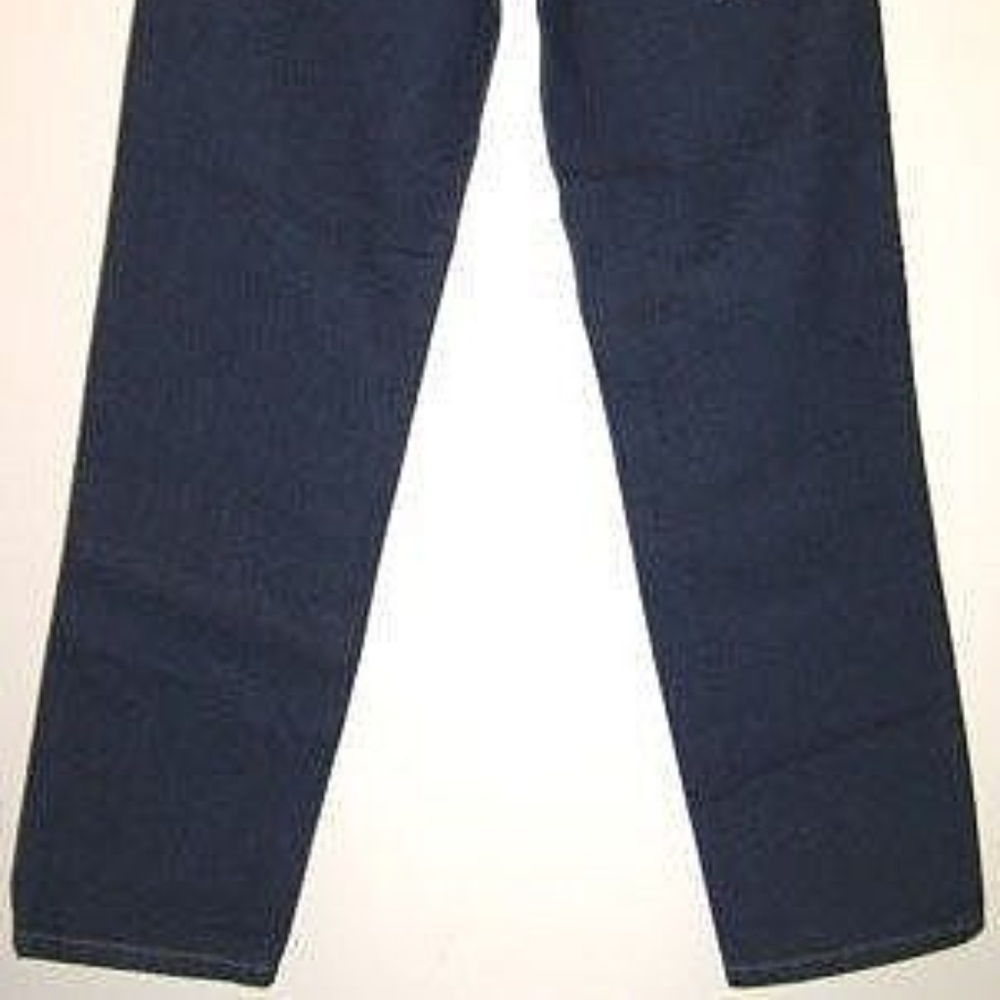 True Vintage New Old Stock Dark Blue Cotton Denim Jeans Pants - Picture 5 of 8